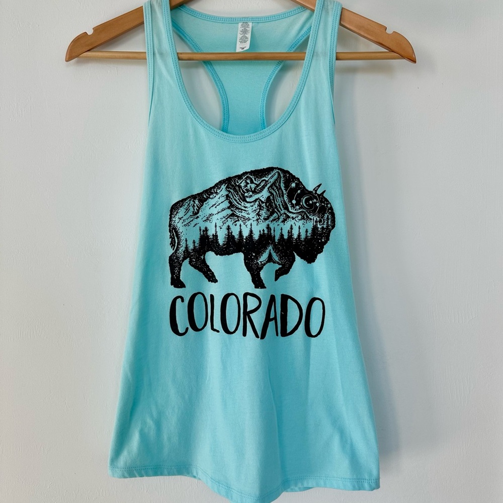 Tank Top Women Size XS Colorado Graphic Tank Top